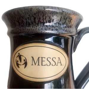 Made in the USA Black MESSA Ceramic Coffee Mug
